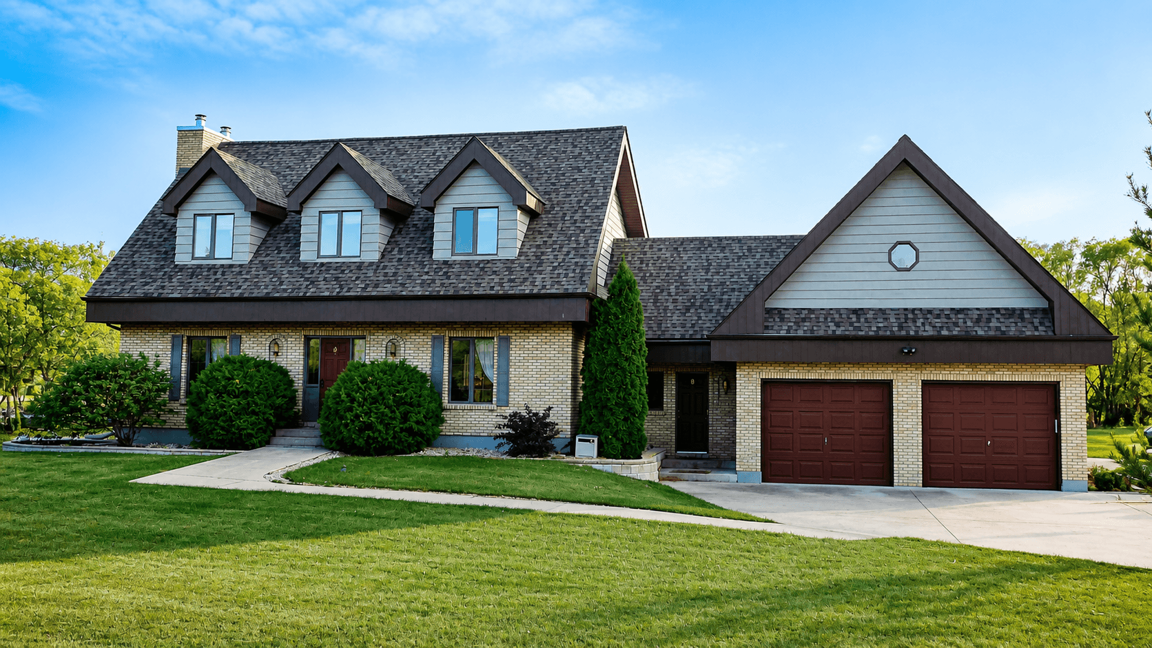 Completed Oakwood roofing project named MBF.